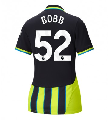 Manchester City Oscar Bobb #52 Segunda Equipación Mujer 2024-25 Manga Corta